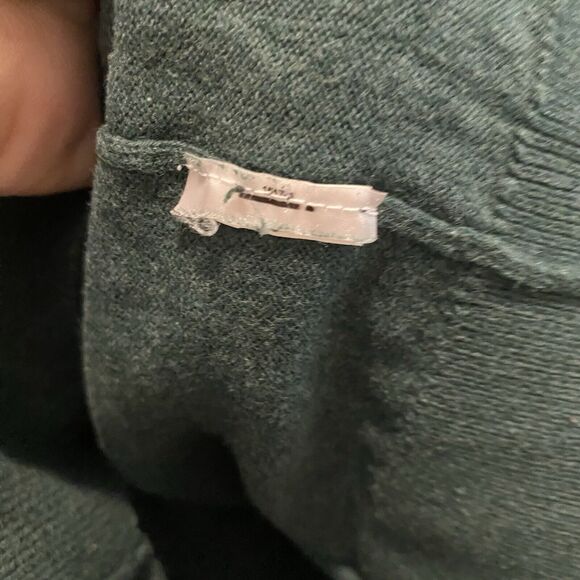 Gap Factory Sweater Men Medium Forest Green V Neck Pullover Casual Versatile - Picture 5 of 9